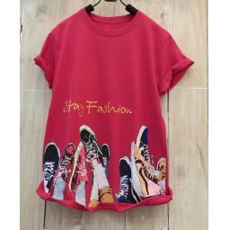 BR16431 - FASHION MERAH TSHIRT TUMBLR TEE