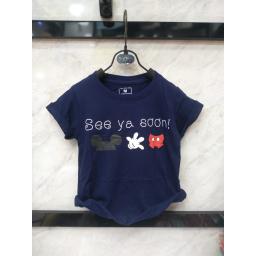 BR18941-1 - SEE YA SOON NAVY KAOS ANAK TSHIRT TUMBLR TEE - size M