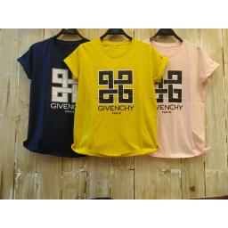 BR19833-2 - GIVENCHY PARIS TSHIRT TUMBLR TEE - kuning