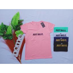 BR20424-1 - KAOS OLAHRAGA JUST DO IT TOSCA - pink