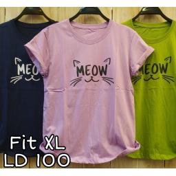 BR20956-1 - MEOW TSHIRT TUMBLR TEE SIZE XL - navy