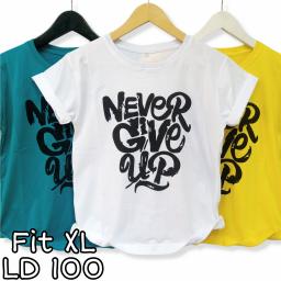 BR21724-1 - NEVER GIVE UP TSHIRT TUMBLR TEE SIZE XL - Tosca