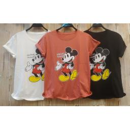 BR22020-1 - MICKEY TSHIRT TUMBLR TEE - Putih