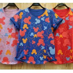 BR22094-3 - MICKEY TSHIRT TUMBLR TEE - Merah