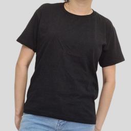 BR22117-1 - KAOS POLOS HITAM LENGAN PENDEK - Size L