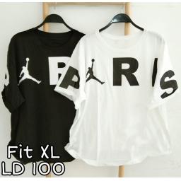 BR22376 - PARIS TSHIRT TUMBLR TEE SIZE XL - Hitam