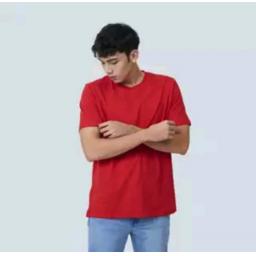 BR23933-2 - KAOS POLOS LAKI-LAKI MERAH - M