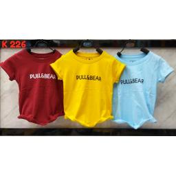 BR18239-9 - PULL & BEAR KAOS ANAK TSHIRT TUMBLR TEE - size XL biru