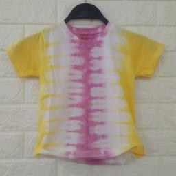 BR19191-2 - KAOS ANAK TIE DYE PINK - size L