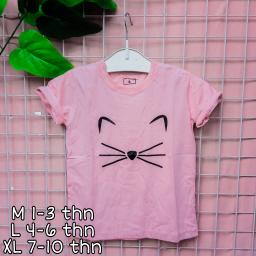 BR20333-2 - CAT DUSTY KAOS ANAK TSHIRT TUMBLR TEE - size L