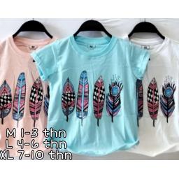 BR21582-2 - SAYAP KAOS ANAK TSHIRT TUMBLR TEE - size M Biru