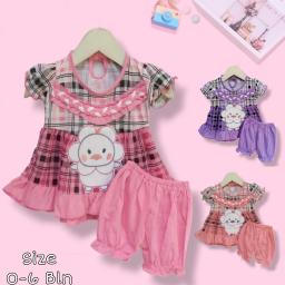 BR23682-2 - SET DRESS BAYI GRIL - Ungu