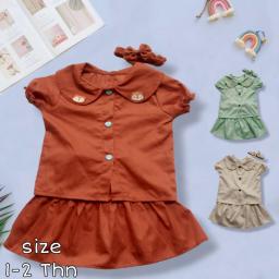 BR23747-2 - SETELAN ROK ANAK - Mint